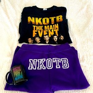 NKOTB bundle: pants, t-shirt and coffee mug